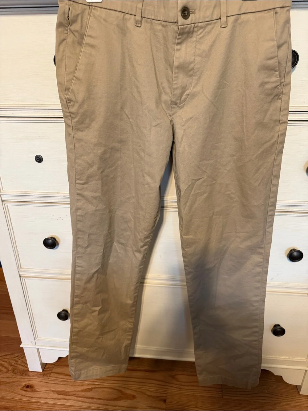 Men's Slim Straight Khaki Chinos - Tan
